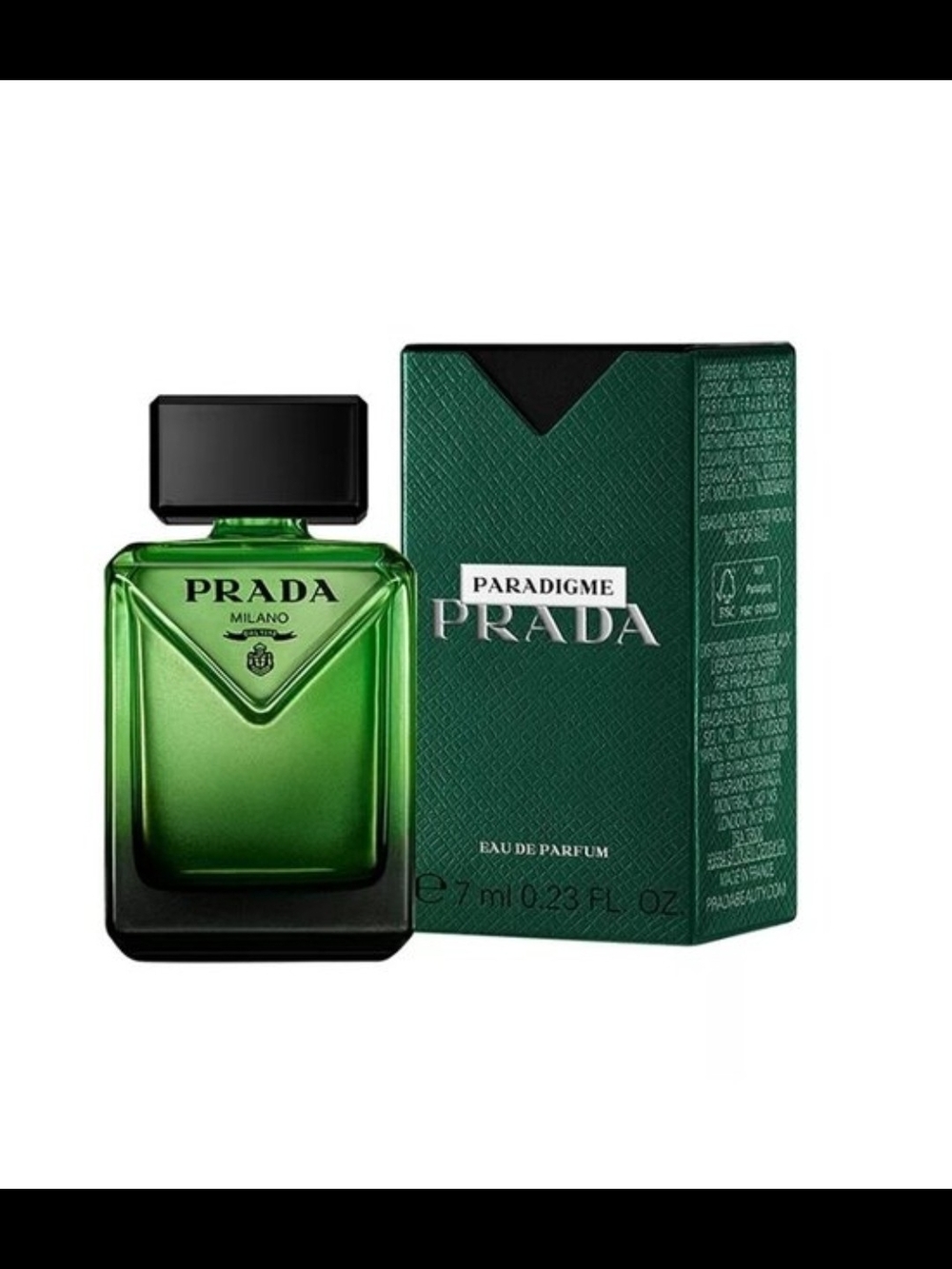 Prada Paradigme Men Eau de Parfum - Emerald Green Bottle